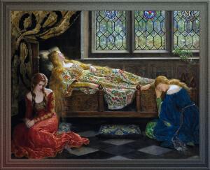 The Sleeping Beauty by John Collier Old Masters Reproductions